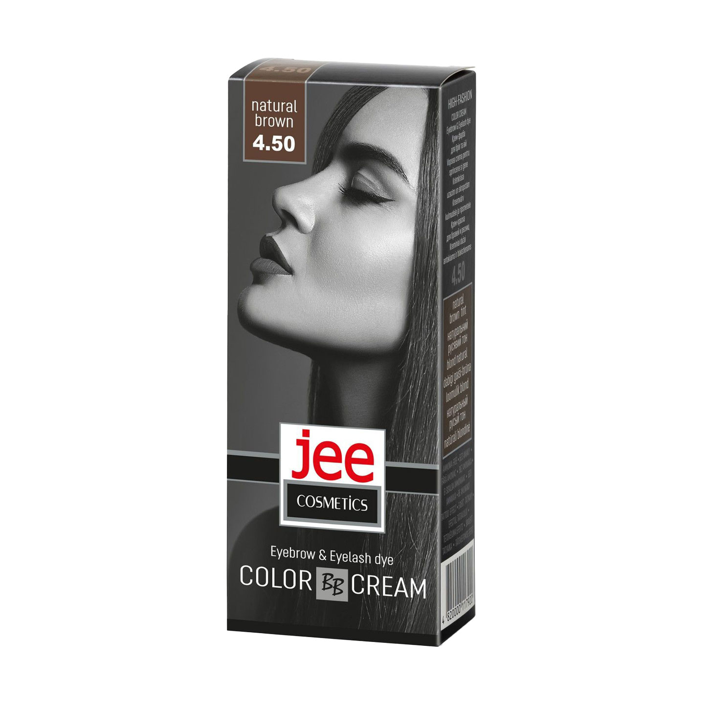 Крем-фарба для брів та вій Jee Cosmetics Eyebrow &amp; Eyelash Dye Color Cream 4.50 Натуральний русявий, 5 мл